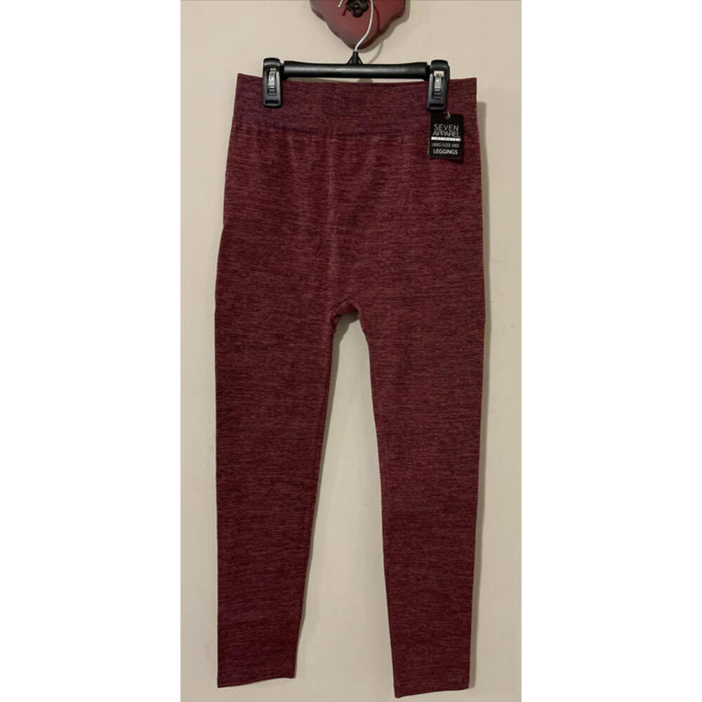 Seven Apparel Intimates Womens XL Burgundy XL Fleece Leggings NWT! A1150